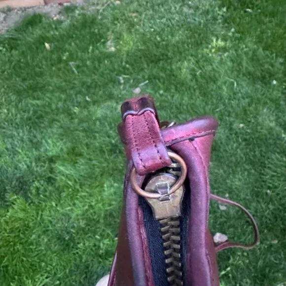 Auth Vintage Coach Burgundy Basic 9455 NYC Clutch Shoulder Bag - Picture 5 of 14